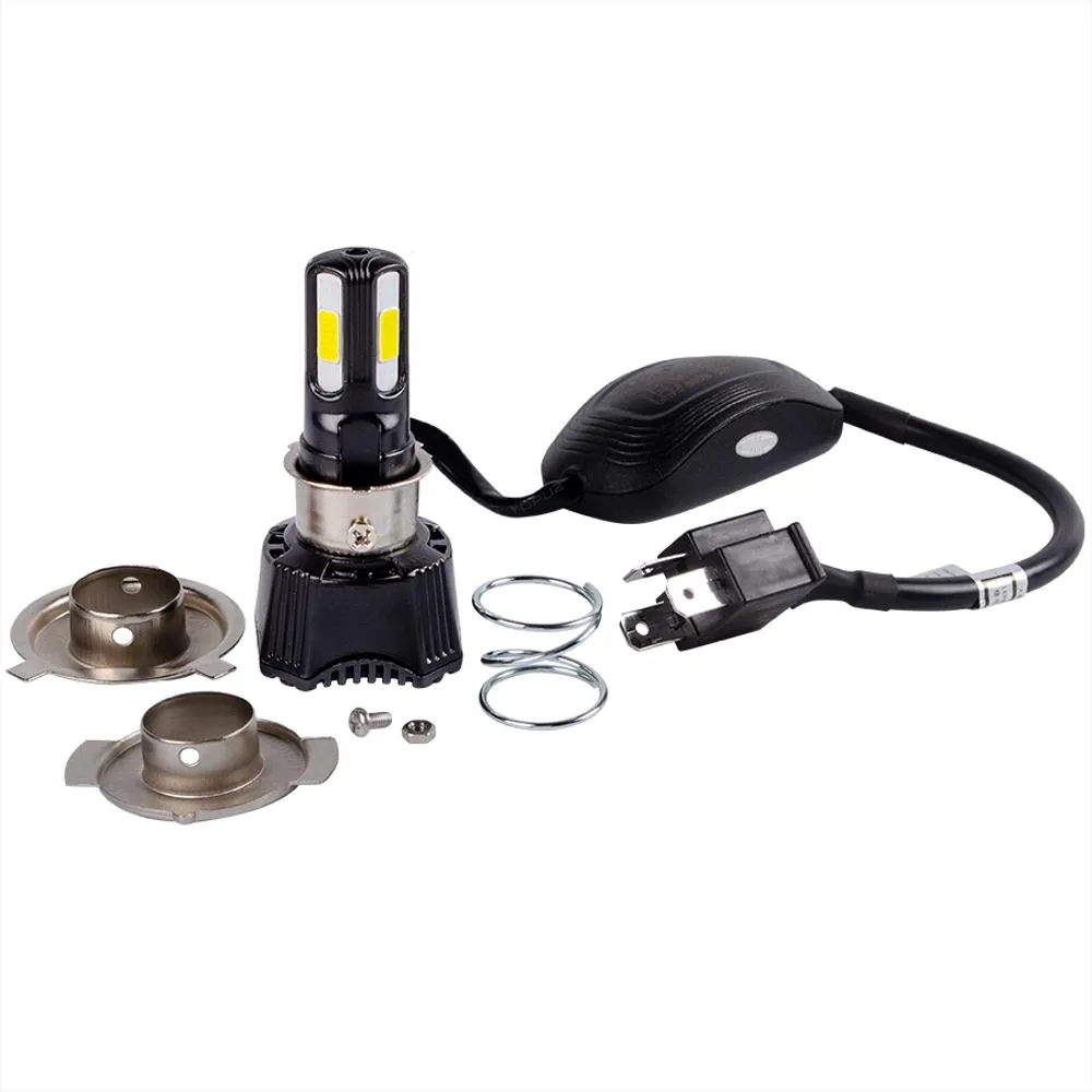 LUZ LED DE 42W AC-DC 9-18V 4600 LUMENS CON VENTILADOR.BASE H4 /REVO_UND