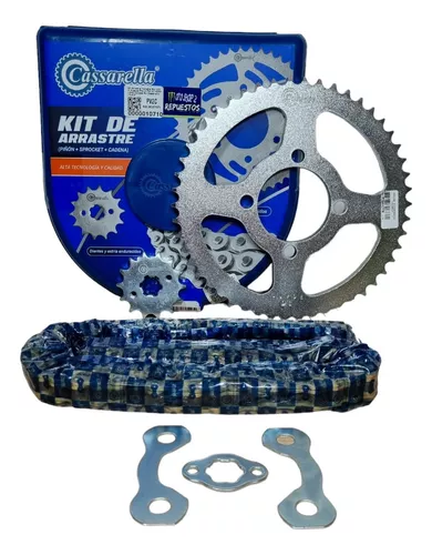 KIT CAJA CADENA - XTZ 125 4 HUECOS(PT50NKY-PD14NKY-428-H-124-NKY) NKY